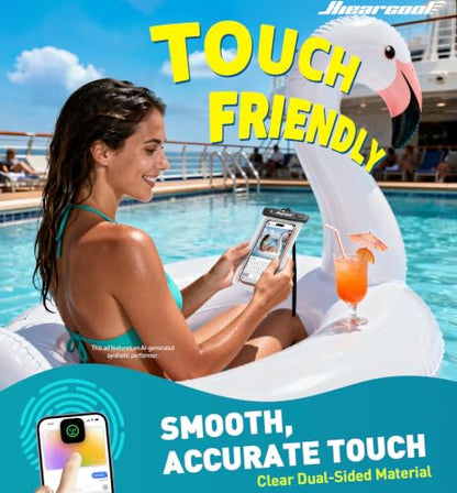 Hiearcool Waterproof Phone Pouch, Waterproof Phone Case, 2-Pack Clear | Durable multilayer IPX8 protection; touchscreen access and fit up to 8.9 inches; cruise essentials 2026 for beach and pool - color: 2 Clear