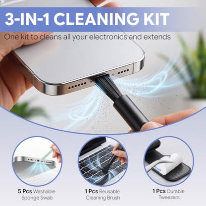 40 Pcs Silicone Anti-Lost USB C Dust Plug Cover for iPhone 17/16/15 Series - size: 40Pcs Silicone Dust Plug