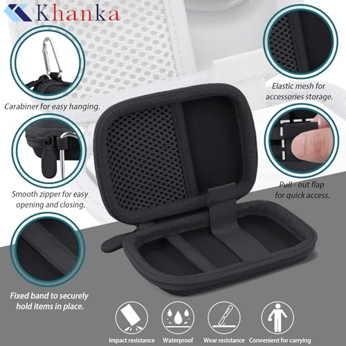 khanka Case for Anker Nano Power Bank Ultra-Slim 5000Mah & Maggo 10K,Black - color: Black