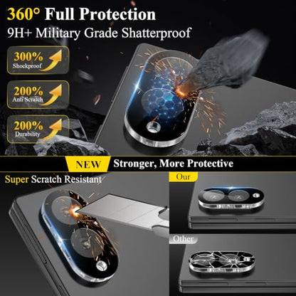 4 Pack Camera Lens Screen Protector Compatible with Samsung Galaxy Z Flod 8 - size: Z Fold 8