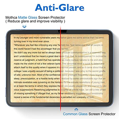 Mothca Matte Glass Screen Protector for iPad 11-inch A16 2025 (11th Generation) / iPad 10th Generation 10.9-inch 2022 Anti-Glare & Anti-Fingerprint Tempered Glass (Not Privacy) with Alignment Frame - size: iPad 11th 11"/iPad 10th 10.9"