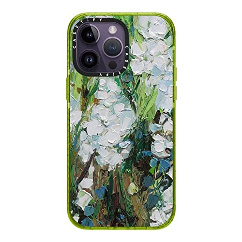 CASETiFY for iPhone 14 Pro Max Case - Impact | Slim Fit | 8.2 ft. 4x Military Grade Drop Protection | Wild Squill Flowers | Kiwi - color: Wild Squill Flowers, size: iPhone 14 Pro Max (Non-Magsafe)