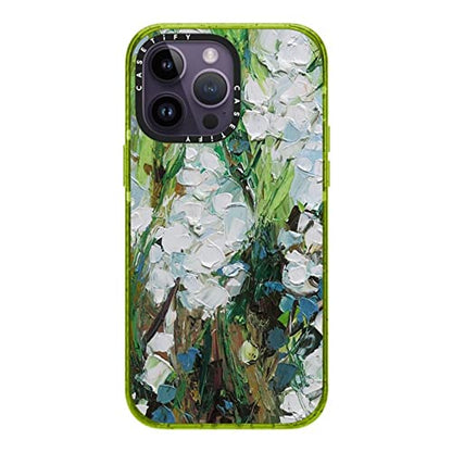 CASETiFY for iPhone 14 Pro Max Case - Impact | Slim Fit | 8.2 ft. 4x Military Grade Drop Protection | Wild Squill Flowers | Kiwi - color: Wild Squill Flowers, size: iPhone 14 Pro Max (Non-Magsafe)
