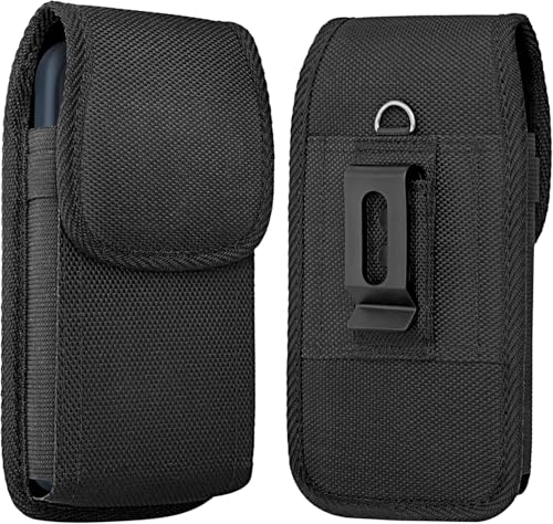 Cell Phone Holster for iPhone 17 16 Pro Max, Samsung Galaxy Ultra S25 S24 S23 S22 S21 Note 20+ Plus Note 10+ A23 A13 A21 A54 5G Google Pixel Pro Case with Belt Clip (Fits Phone with Otterbox Case on) - size: X-Large
