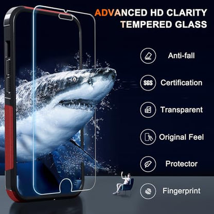 Case for iPhone 8/7/SE 2022 2020, with Screen Protector,Military Grade Heavy Duty Shockproof Phone Cover with Wrist Lanyard Strap for iPhone 8/7/SE 2nd 3rd 4.7 inch,Red | with Screen Protector+Wrist Lanyard Strap,Heavy Duty Shockproof Case for iPhone 8/7/