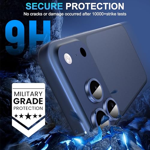 Suoman 2-Pack for iPhone 17 Pro / 17 Pro Max Camera Lens Protector - Blue - color: Dark Blue