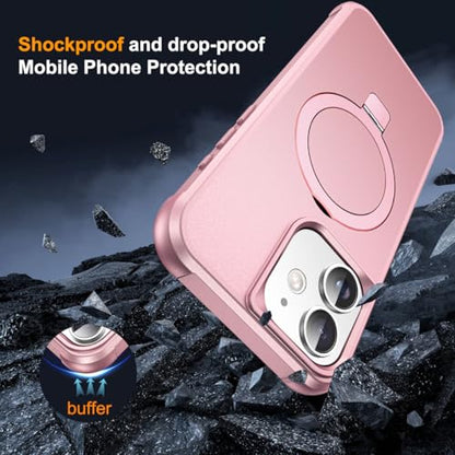 SKYLMW Compatible with iPhone 11 Case with Stand,Rose Gold - color: Rose Gold, size: iPhone 11