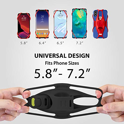 Bone Bike Tie 3, Universal Bike Phone Handlebar Mount for 5.8"-7.2" Phones - color: Bike Tie 3 - Black