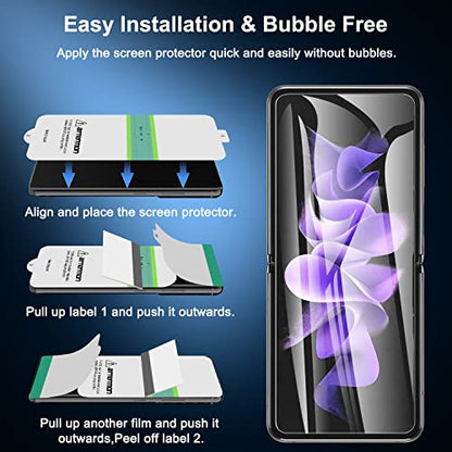 geekboy (2 Set Upgraded) Screen Protector for Samsung Galaxy Z Flip 3 5G