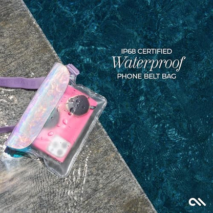 Case-Mate Soap Bubble IP68 Waterproof Fanny Pack - Iridescent - color: Iridescent Clear