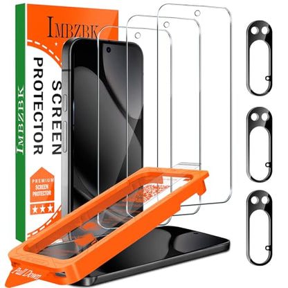 IMBZBK Screen Protector for Google Pixel 10 Pro XL, Tempered Glass,3+3 Pack - size: Pixel 10 Pro XL 6.8 inch