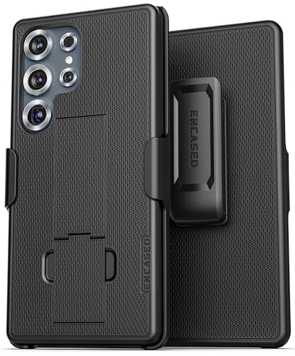 Encased DuraClip Compatible with Samsung Galaxy S25 Ultra Belt Clip Case with Phone Holster and Kickstand (S25 Ultra) - size: S25 Ultra