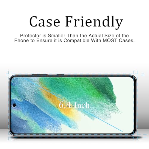 KAREEN Screen Protector for Samsung Galaxy S21 FE 5G Tempered Glass Film - color: Clear