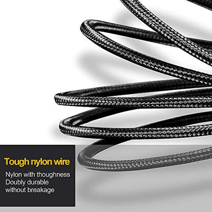 Puxnoin Multi Charging Cable, 2Pack Multi Charger Cable Short 1FT Braided