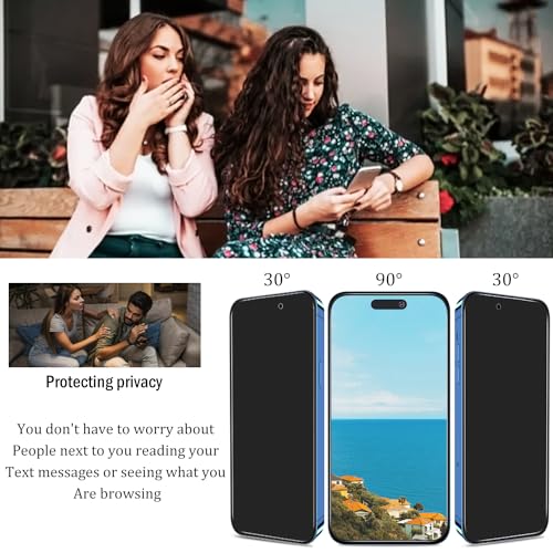 2 Pack Matte Privacy Screen Protector for iPhone 14 Pro - size: iPhone 14 Pro 6.1-Inch