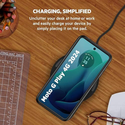 Battery Case for Moto G Play 2024,10000mAh Portable Protective Wireless Charging Case Support Carplay Compatible with Moto G Play 2024 (6.5 inches) Rechargeable Extended Battery Charger Cover (Black) - size: for Moto G Play 2024