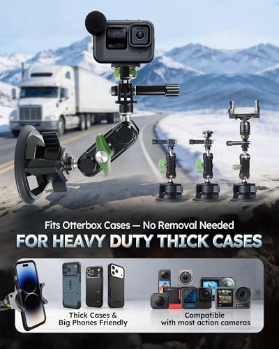 Semi Truck Phone Mount for Drivers, 360° Anti-Shake, Camera Ready - style: sprot
