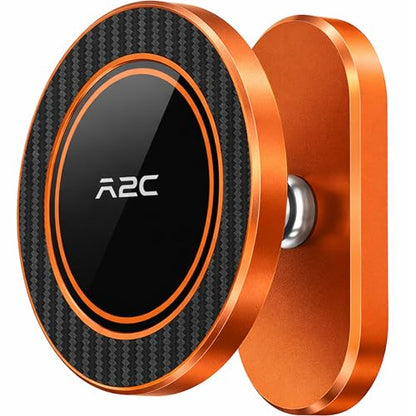 A2C Orange Alloy Magnetic Golf Cart Phone Holder Mount, Golf Accessories - color: Orange