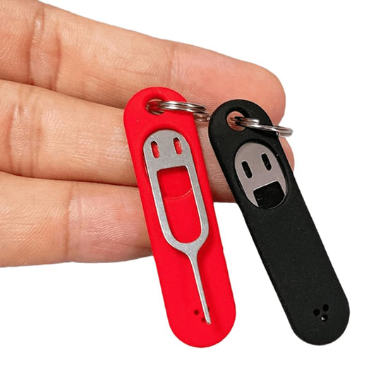 1 Funny Anti-Loss SIM Ejector Tool Compatible with Most Phone SIM Card Removal Opener (Black)