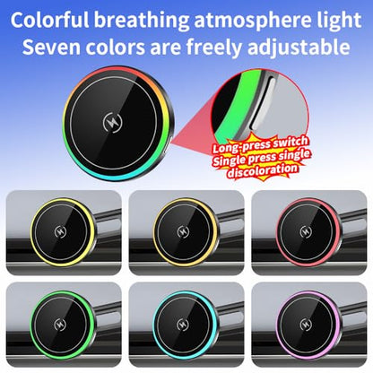 Car Magnetic Phone Mount for Mercedes Benz Sprinter eSprinter 2019 2020 2022 2023 2024 2025 2026 Auto Accessories Cellphone Holder Fast 15W Wireless Charger Cell Phones Charging Screen Stand