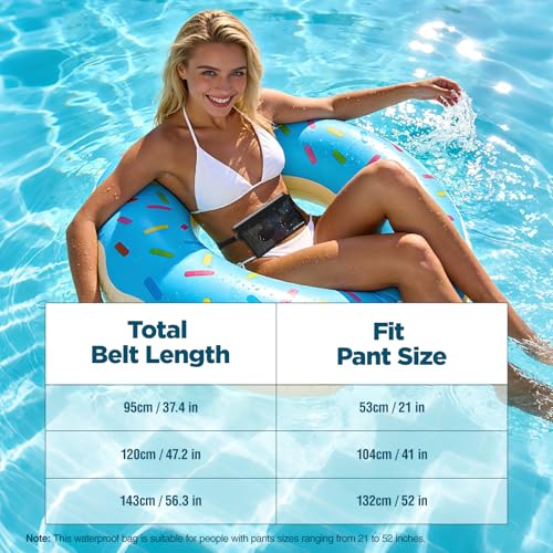 Waterproof Bag Fanny Packs for Women, Floating Beach Bags 2PCS | Floating, ideal for Beach, Boating & Kayaking&Fishing&Diving, Durable Material, Phone & Passport Pouch - color: Green & Clear
