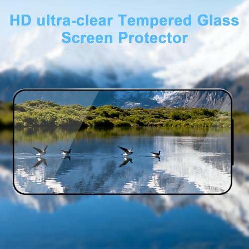 9H+ Tempered Glass for iPhone 17 Screen Protector with Auto Dust Removal Installation Frame Military Grade Protection (Scratch, Shatter, Drop Resistance) Full Edge Coverage 6.3" 2025, 2 Pack - size: iPhone 17