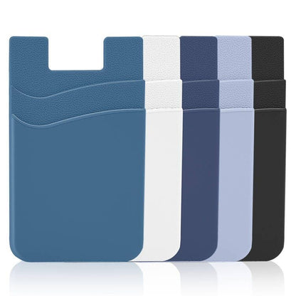 Senose Phone Wallet, Phone Card Holder Stick On Silicone Credit Card Holder - color: Blue+Sierra+Navy+Black+White