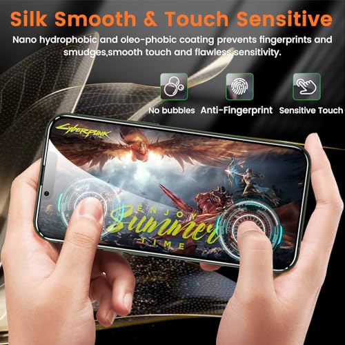 Lesakit 3+3 Pack Privacy Screen Protector for iPhone 13 6.1-Inch with 3 Pack Camera Lens Protector, Anti Spy Tempered Glass Film 9H Hardness Bubble Free Case Friendly - size: iPhone 13
