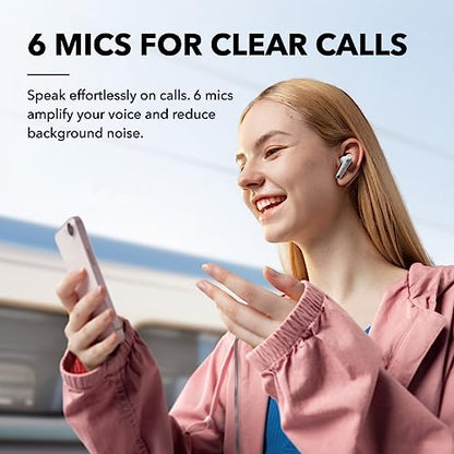 Soundcore by Anker Liberty 4 NC Wireless Earbuds - color: Clear White