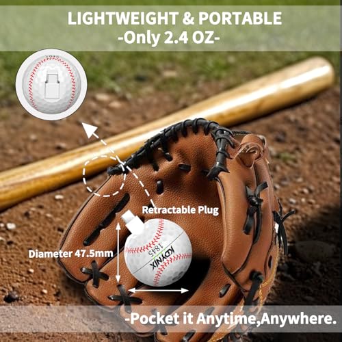 Mini Portable Charger USB C Power Bank 2000mAh Phone Charger Battery Pack Compatible with iPhone 17/17 Air/17 Pro/17 Pro Max/16/16 Plus/16 Pro/16 Pro Max/15 Series, Galaxy Series, Android etc - color: Baseball