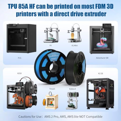 iSANMATE TPU 85A Filament 1.75mm, Red TPU Flexible Filament 85A, 1kg | iSANMATE Filament; Soft Flexible TPU HF; Compatable with Bambu Lab & most FDM 3D Printers; 1kg/2.2lbs; 50-80mm/s - color: Red, size: TPU-85A