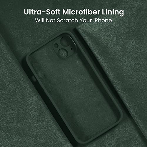 FireNova Designed for iPhone 14 Case, Silicone Upgraded [Camera Protection] Phone Case, Soft Anti-Scratch Microfiber Lining Inside, 6.1 inch, Alpine Green - color: Alpine Green, size: Iphone 14