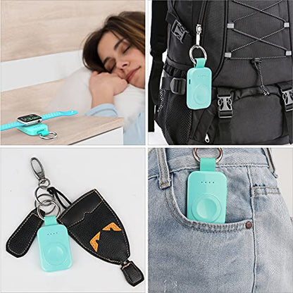 Portable Charger for Apple Watch,Travel Keychain iWatch Wireless Power Bank - color: Green