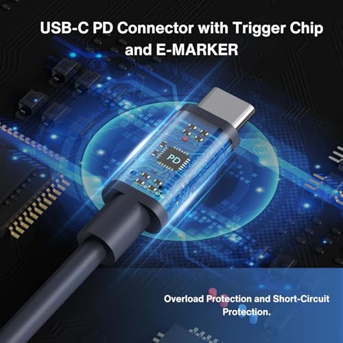 DC to USB-C Power Cable for Starlink Mini 3M/10FT, Support PD 100W 20V/5A Input, 19AWG Cord & Waterproof Barrel Jack, Compatible with USB-C PD Power Bank Charger Power Supply - size: 3M/10FT