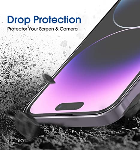 amFilm OneTouch for iPhone 14 Pro Screen Protector 6.1'' Tempered Glass - size: 14 Pro-6.1"