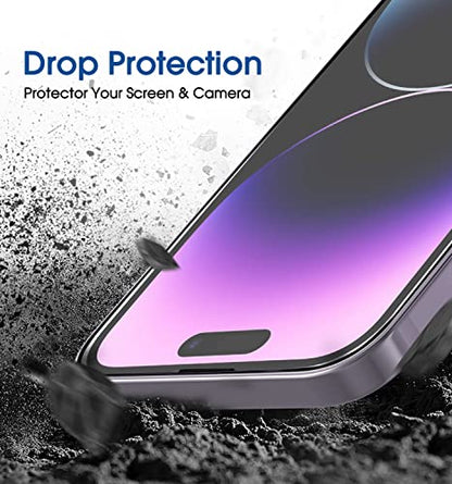 amFilm OneTouch for iPhone 14 Pro Screen Protector 6.1'' Tempered Glass - size: 14 Pro-6.1"