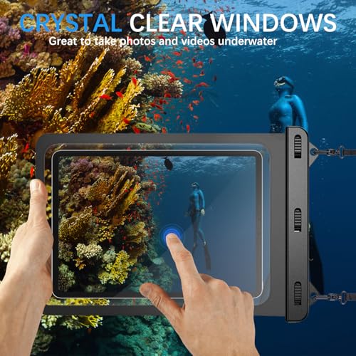 Universal iPad Waterproof Case Dry Bag Pouch for IPad Pro 11" iPad Pro 10.5" IPad 11th/10th/9th/8th iPad Air 6/5/4 10.9" New iPad 9.7 Galaxy Tab S10/S9/S8 S10/S9 FE Galaxy Tab A8/A9+/S6 Lite - size: 11inch