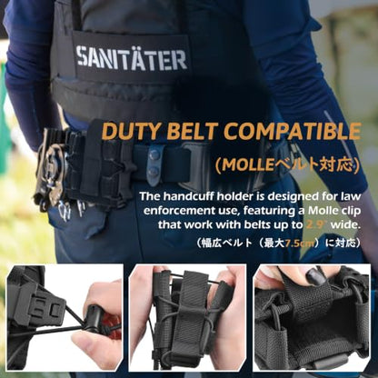 TRIWONDER Tactical Cigarette Pouch Molle Small Military Bag Battery Cigarette Case EDC Utility Card Holder Lighter Slot Mini Cigar Waist Pack - color: 02 Black - Drawstring