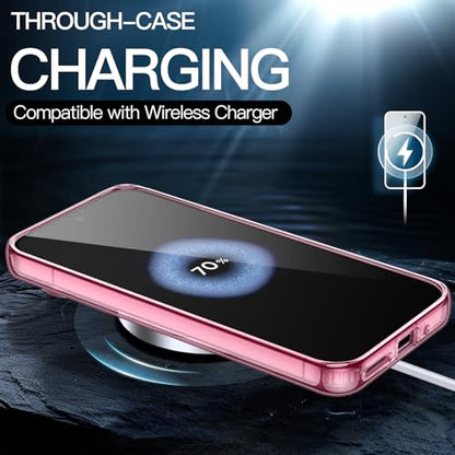 JETech Case for Google Pixel 9/9 Pro, Anti-Yellowing, Quartz Rose | Shockproof Protection, Scratch Resistant Hard PC Back, Durable Transparent TPU Bumper - color: Quartz Rose, size: Pixel 9/9 Pro