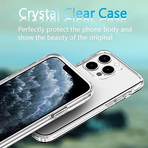 TENOC Phone Case Compatible with iPhone 11 Pro Max, Clear Case Anti-Yellowing Protective Bumper Hard Back Cover for 6.5 Inch - color: Clear Anti-Yellowing, size: iPhone 11 Pro Max