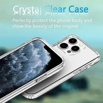 TENOC Phone Case Compatible with iPhone 11 Pro, Clear Case Anti-Yellowing Protective Bumper Hard Back Cover for 5.8 Inch - color: Clear Anti-Yellowing, size: iPhone 11 Pro