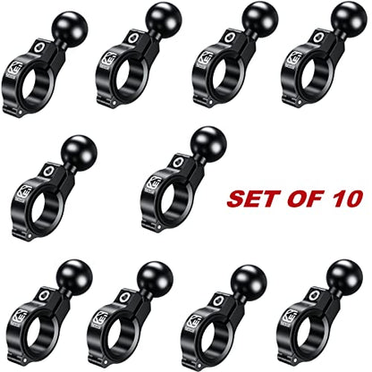 BRCOVAN 10 Pack, Aluminum Alloy Handlebar Mount Base with 1'' TPU Ball - style: R3-Set of 10