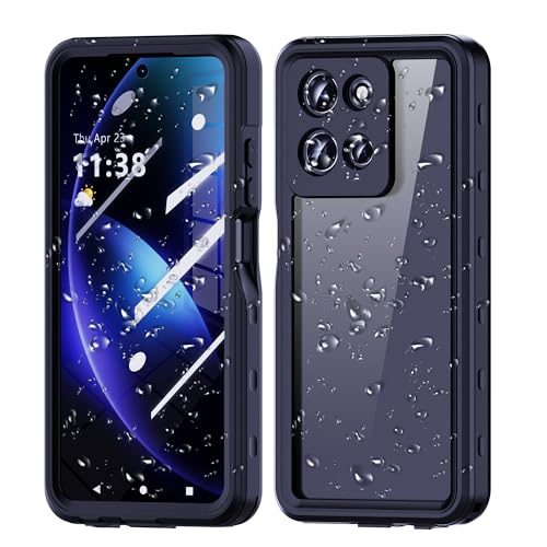Waterproof Case for Motorola Moto G 5G 2025,IP68 Waterproof Certified Shockproof Dustproof Snowproof Cover Full Body Heavy Duty Protection Fully Sealed Underwater Cover for Moto-G-5G-2025 (Black)