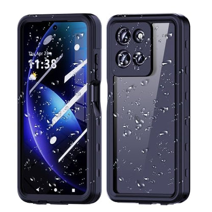 Waterproof Case for Motorola Moto G 5G 2025,IP68 Waterproof Certified Shockproof Dustproof Snowproof Cover Full Body Heavy Duty Protection Fully Sealed Underwater Cover for Moto-G-5G-2025 (Black)