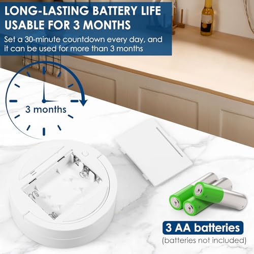 Digital Timer Magnetic Timer 200 Minute Countdown Count Up Battery Powered Magnetic Digital Upright Desk with Hidden Stand for Cooking Baking