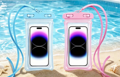 Waterproof Phone Pouch Case-[2 Pack][Easy Lock & Heavy Duty] IPX8 Water Proof Cell Phone Dry Bag for Beach,Swim Protector for iPhone 17 16 15 14 13 12 11 Pro Max Plus, Galaxy S25,7.2",Blue and Pink