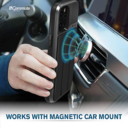 VENA vCommute for iPhone 12 Pro Max Wallet Case, Black - color: Black, size: iPhone 12 Pro Max