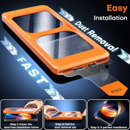 TOCOL for iPhone 16 Pro Max Screen Protector, Clear - color: Clear