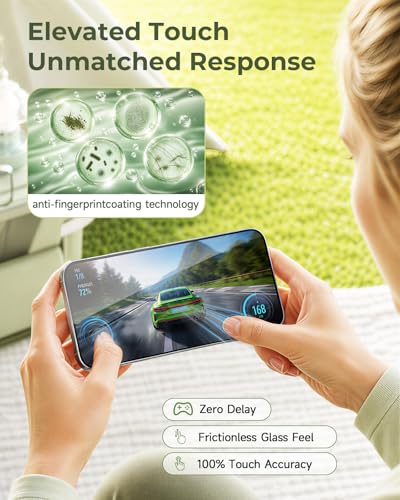 Screen Protector for iPhone 15 Pro Max, 3-Pack 6.7 Inch Tempered Glass Film | Ultra HD, 9H Hardness, Anti-Scratch Protection, Anti-Fingerprint, Case Friendly, Easy Install, Bubble-Free, Easy Install - size: for iPhone 15 Pro Max-6.7 inch 3-Pack