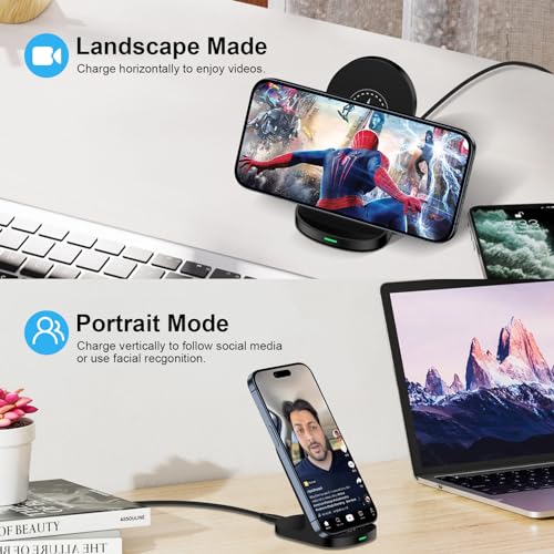 15W Fast Wireless Charger Phone Charging Stand for Google Pixel 10 Pro XL/9